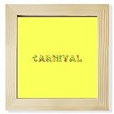 Cantidad del paquete: 1 marco Carnival - Marco de fotos cuadrado para pared, diseño de fuente brasileña