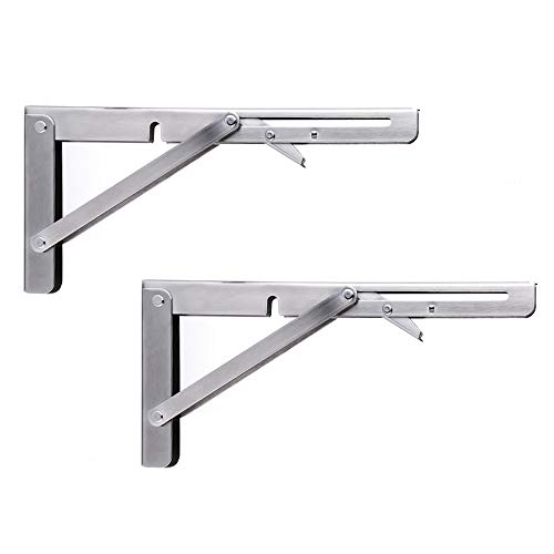 Preisvergleich Produktbild Möbelstütze Fuß ZQ- Klappbare Dreieckskonsole mit tragender Wandablage X2 ^_^