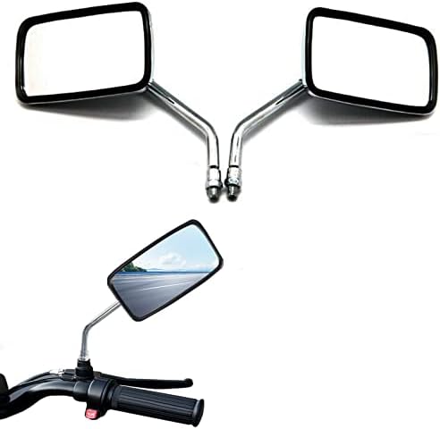 Chrome Motorcycle Mirrors Universal Motorcycle Mirrors Rearview Mirrors With 10mm For Harley Scooter E-Bike Dirt Bike Honda VT1100 VT750 Magna 750