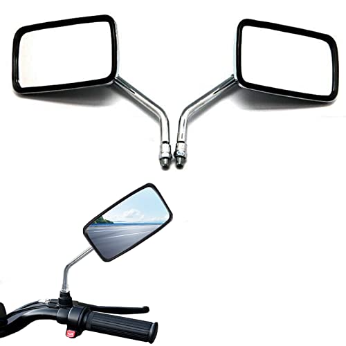 Chrome Motorcycle Mirrors Universal Motorcycle Mirrors Rearview Mirrors With 10Mm For Harley Scooter E-Bike Dirt Bike Honda Vt1100 Vt750 Magna 750 #TOP21