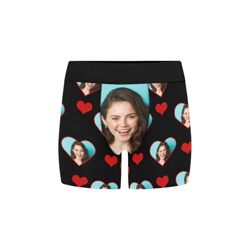 Personalized Boxers Briefs for Men Husband Boyfriend Custom Boxers Briefs Funny Face for Men Valentine's Day Birthday for Him4