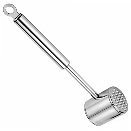 COLLBATH Stainless Steel Meat Pounder Hammer Heavy Duty Cooking Tool for Tenderizing Beef Pork and Chicken Portable and Lightweight Design for Easy Use Picnics