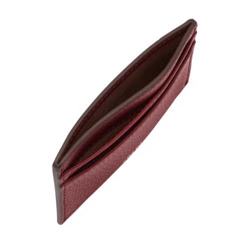 Image of Fossil Women's Logan RFID-Blocking Leather Zip Around Card Case Wallet with Keychain