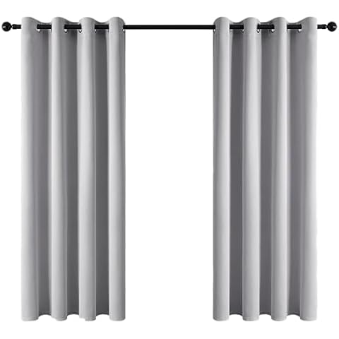 Topfinel Light Grey Blackout Curtains for Bedrooms Cover
