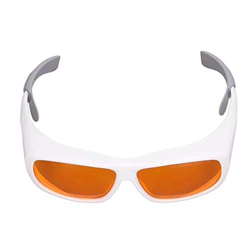 Headerbs Gafas de Protección para los Ojos de Láser Profesionales con Adaptabilidad de Luz UV Densidad óptica de 190 Nm a 500 Nm OD 5+ para Eliminación de Manchas Material de PC de Soldadura (WHITE)