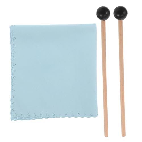 Baquetas para Tongue Drum con paño de limpieza, instrumento acústico único para meditación al aire libre, yoga y actividades de relajación y atención plena