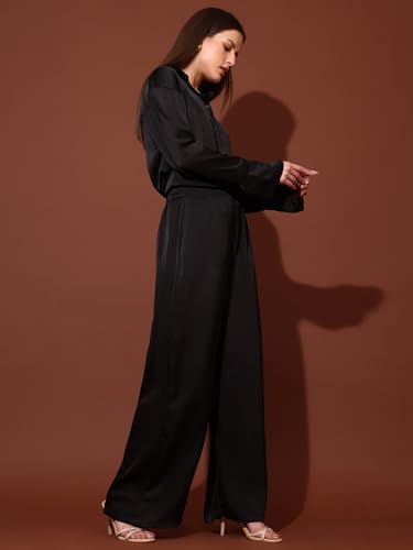 Image of PURVAJA Women's Full Sleeve Shirt & Trouser Solid Co-ords
