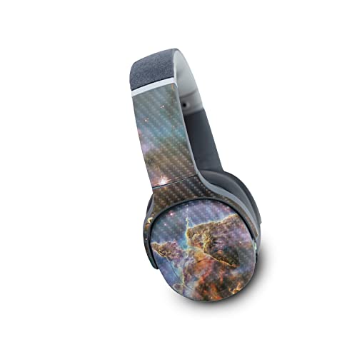 Image of MightySkins Carbon Fiber Skin Compatible with Skullcandy Crusher Evo Wireless - Golden Nebula | Protective, Durable Textured Carbon Fiber Finish | Easy to Apply | Made in The USA