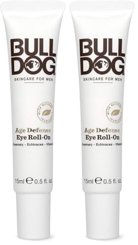 BULLDOG Mens Skincare and Grooming Age Defense Eye Roll On, 0.5 Ounces (Pack of 2)