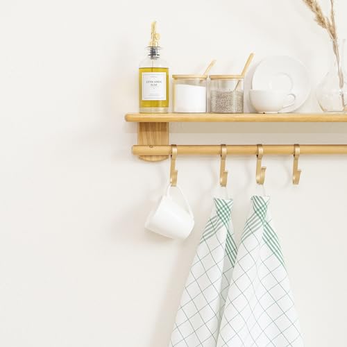 Image of Cotton Green Tea Towels - 6 Pack, 30 inchx20 inch, 100% Cotton Checkered Kitchen Towels for Dishes, Baking and Cleaning - Extremely Absorbent, Lint-free, with Hanging Loop for easy Display Dish Cloths (Green)