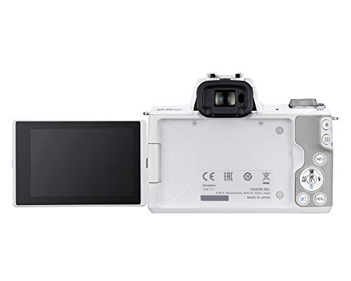 Image of Canon EOS M50 Mark II + EF-M 15-45mm is STM Kit White, Optical Zoom