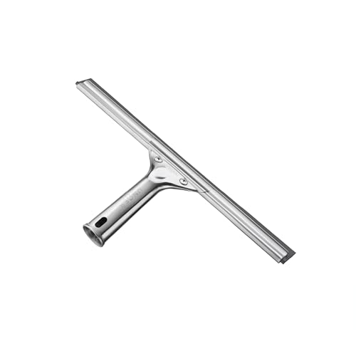 Unger Professional Stainless Steel Heavy-Duty Squeegee, 12', Silver