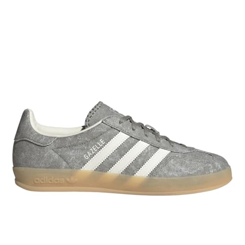 Image of adidas Womens Gazelle Indoor Lace Up Sneakers Shoes Casual - Grey - Size 5.5 M