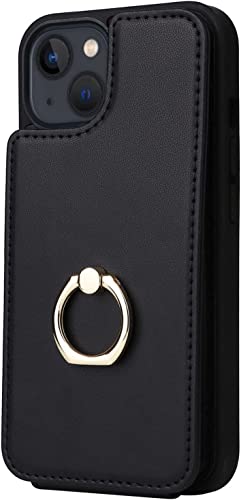 Étui en cuir PU pour iPhone 14 Pro finition raffinée et protection intégrale antichoc