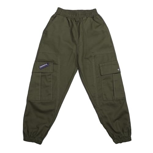 Boys Active Sports Cargo Pants for Kids Comfortable Loose Fit Sweatpants for Daily Use Versatile Summer Trousers