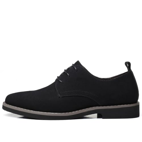 Mens Suede Shoes Dress Shoes Classic Oxfords Business Casual Lace Up Derbys Shoes3