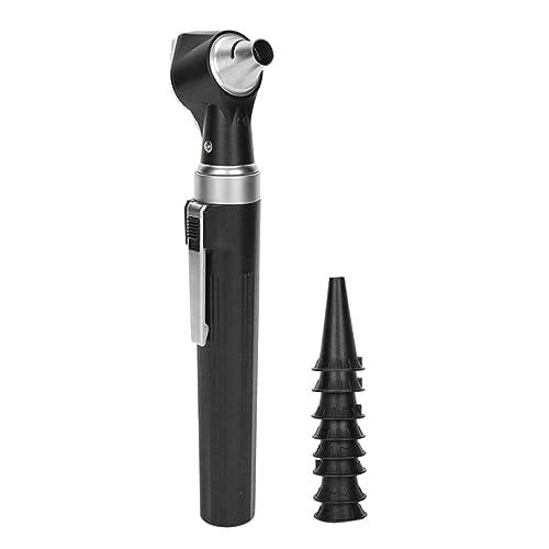 Juego de lupa de oído con miniinstrumentos, otoscopio de diagnóstico, color negro