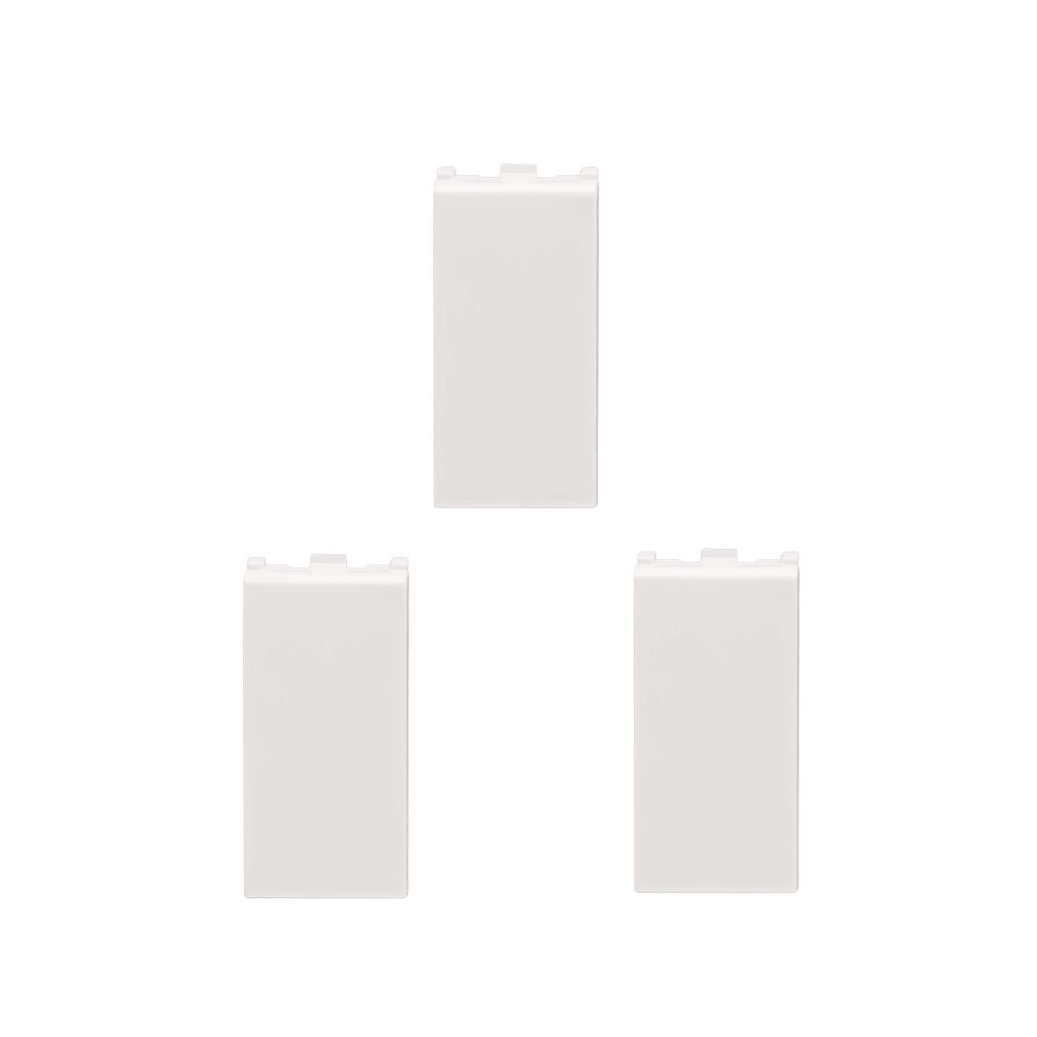 Anchor by Panasonic 66101 Roma Urban Modular 1M 10 AX V0 Grade Polycarbonate One-Way Switch (White, Pack of 3)