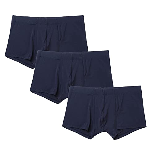 Men's Soft Boxer Briefs Dual Pouch Trunks Ball Pouch Bulge Enhancing Underwear Comfortable Trunks