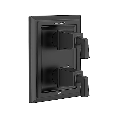 American Standard TU455740.243 Town Square S Kit de Recorte para Válvula Desviadora Integrada de Equilibrio de Presión de 2 Manijas, Negro Mate miniatura 1