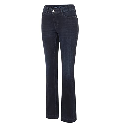 Mac - Damen 5-Pocket Jeans, Dream Boot Authentic (5429-90-0358L), Größe:W34, Länge:L32, Farbe:Blue Black net wash (D884)