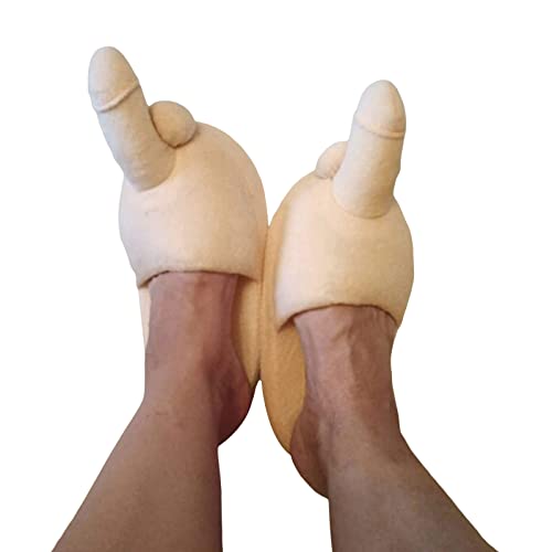 Owl's-Yard Furry Warm Slippers for Women Men Funny Unisex Adult Plush Slippers Soft Plush Non-Slip Novelty Slippers for Winter4