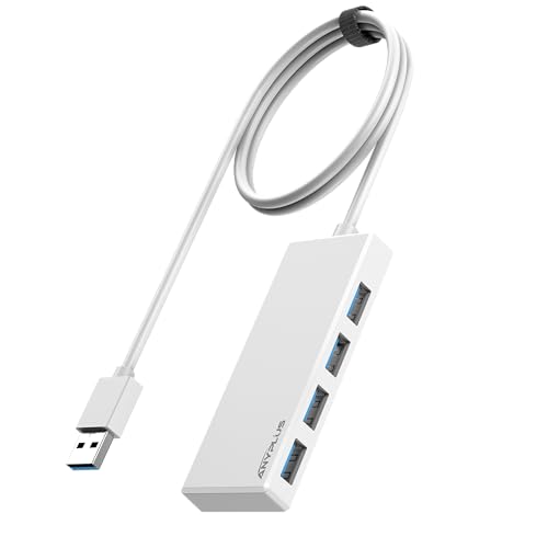 ANYPLUS USB Hub 3.0 with 2ft Cable White