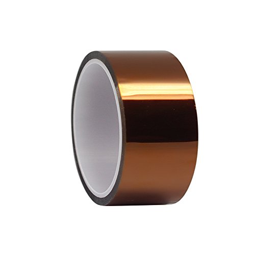 Accessotech 100ft Heat Resistant High Temperature Polyimide Tape Hot for Masking Soldering, Powder Coating, Sublimation and Insulating Circuit Boards 5/10/15/20/25/30/40/50mm (50mm)