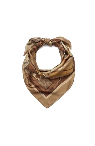 Coach womens Stacked Tabby Printed Silk Square