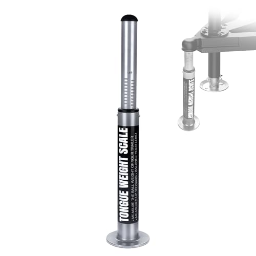 RV Trailers Tongue Weight Scale 2000 lbs Measurement Capacity, Portable Tow Hitch Scale for Safe Towing, Anti-Sway & Weight Distribution –Boat, Camper, Cargo Trailer & Truck Towing Safety Tool