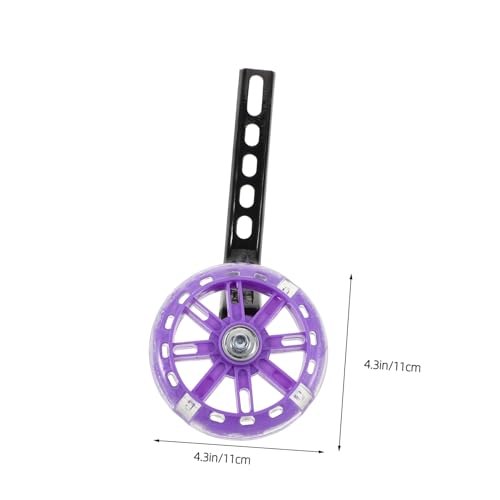 1 par de ruedas de entrenamiento para bicicleta con función de parpadeo silencioso y kit estabilizador de alta resistencia para ciclismo seguro y estable compatible con bicicletas miniatura 1