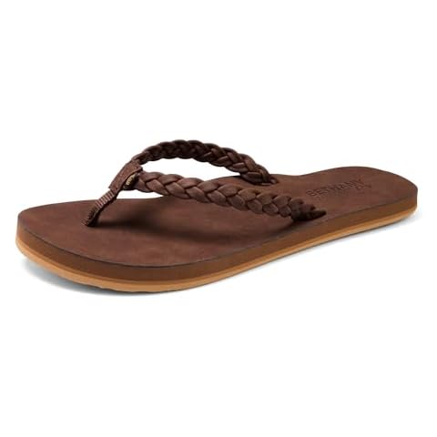 Cobian Women's Sandal Bethany Braided Pacifica Flip Flops, Chocolate, 8 Cover