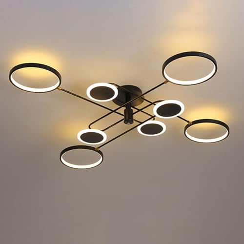 Pilanp Plafoniere Moderne in Metallo 128W Plafoniera a LED 47in