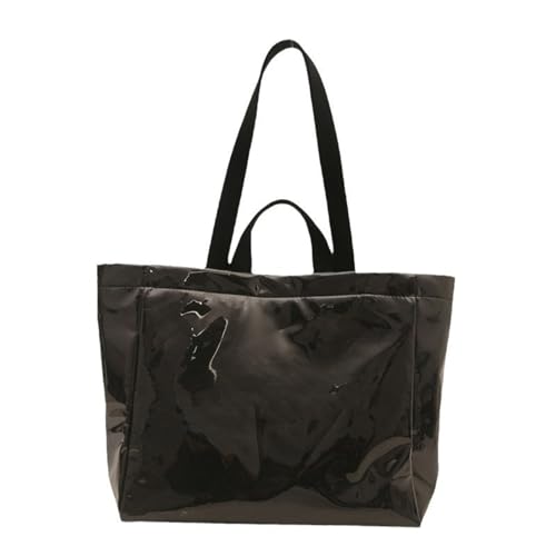 Sac à bandoulière en PVC pour femme | Grand sac à main de travail et shopping