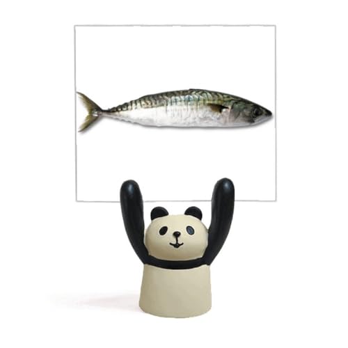 Porte-mémo long noir panda pour ranger vos ordonnances et tickets de cuisine