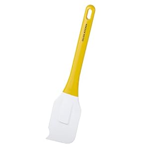 DELISH KITCHEN CC-1304 Pearl Metal Spatula, Yellow, 11.0 inches (28 cm), Cooking Spatula