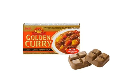S&B Golden Curry Orange Curry Japonesa Mezcla Vegetariano Suave 220g 3 Paquete