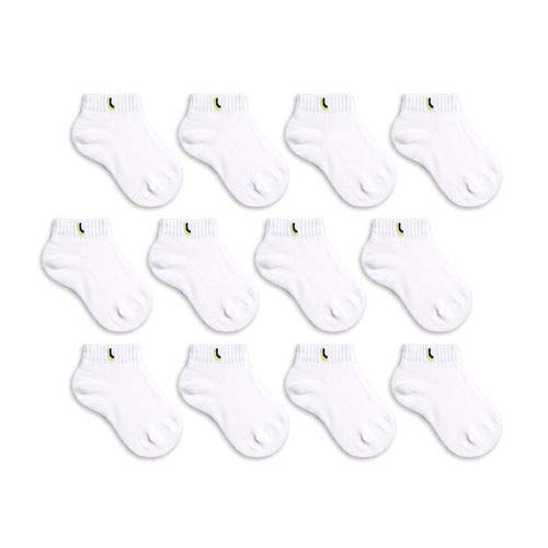 Kit 12 Meias Infantil Lupo Cano Curto Kids Unissex 2725 COR:BRANCO;TAMANHO:M