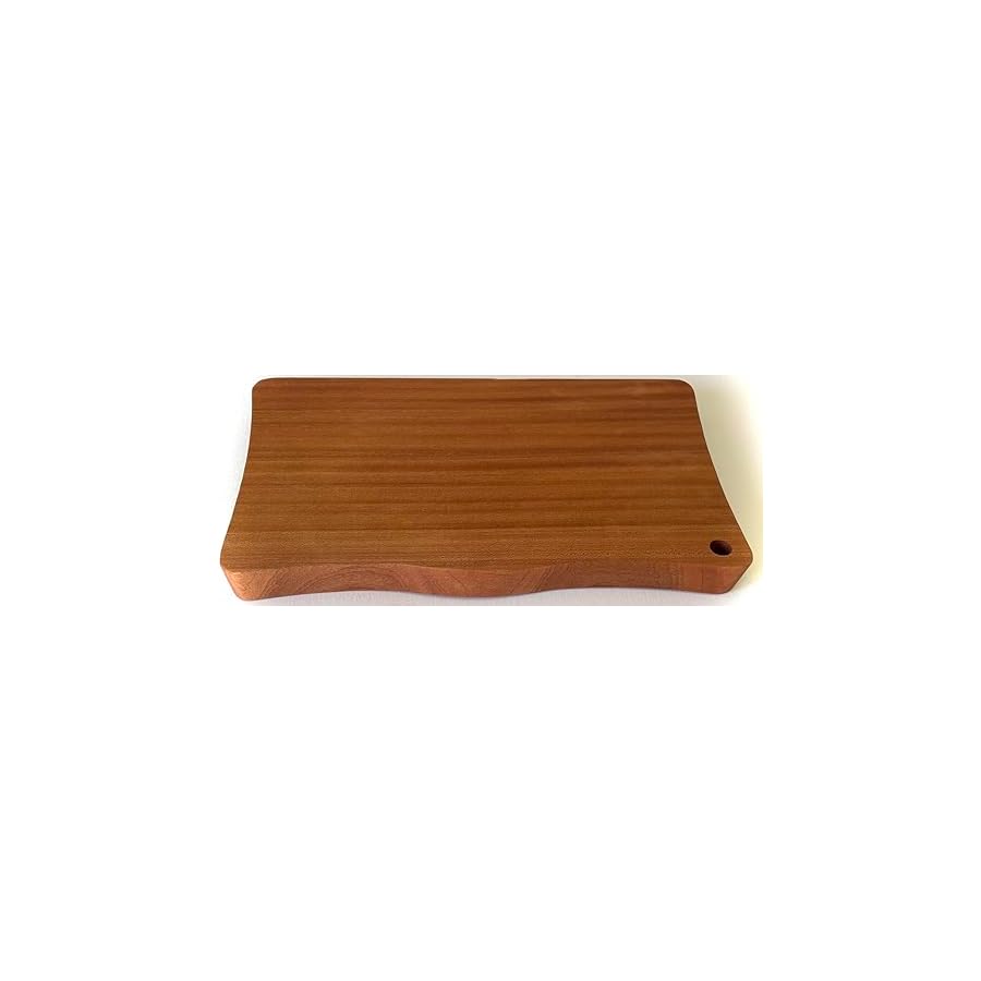 BonCera, Solid Whole Wood Cutting Board, SOLID SINGLE PIECE WOOD - No Joint. No Glue. No Harmful Chemicals added. Kitchen Chopping Boards for Meat, Cheese, Bread, Vegetables & Fruits