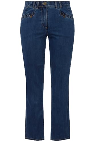 Jean Mony femme grandes tailles : pantalon denim jambe carotte Ulla Popken 808812