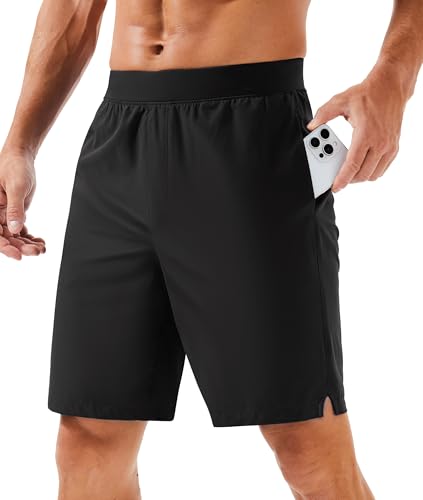 MAGCOMSEN Men's Running Athletic Shorts 8 Inch Inseam...