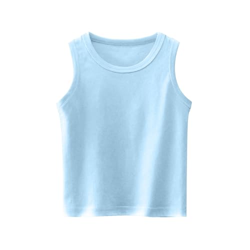 Girls Tank Top Sleeveless Soft Modal Summer Casual Undershirts, Ages 3-9 Years