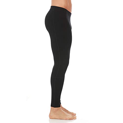 Men's Midweight Flyless Running Tights - 85% Merino Wool - Base Layer Bottoms3