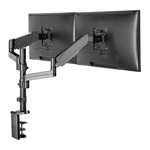 Properav Soporte De Monitor De Pc Con Brazo Oscilante Doble, Altura Extra, Resorte De Gas De 17 A 32 Pulgadas, Vesa Max 100 X 100 Properav Soporte De Monitor De Pc Con Brazo Oscilante Doble, Altura Extra, Resorte De Gas De 17 A 32 Pulgadas, Vesa Max 100 X 100
