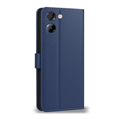 Image of AIBEX Shock Proof Flip Compatible for Poco M7 Pro 5G Flip Cover Leather Finish | Inside TPU with Card Pockets | Wallet Stand | Complete Protection Flip Case - Blue