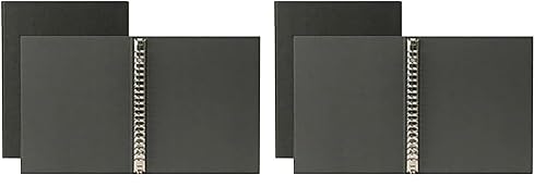 無印良品 バインダー ダークグレー A5 20穴 NAA68A9S (× 2)