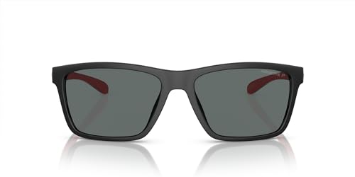 ARNETTE Man Sunglasses Black Frame, Dark Grey Polarized Lenses, 58MM