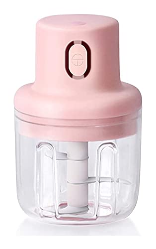 LIXSLT Mini triturador elétrico sem fio de alho, comida, gengibre, vegetal, cebola, batata processad
