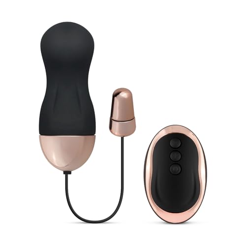 Teazers Vibrating Egg with Curved Top Silent Wearable Vibrator, Black, 1 Count