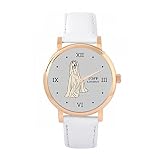 Toff London Orologio da levriero afgano bianco